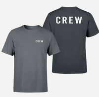 Thumbnail for CREW & Text Designed Double-Side T-Shirts - view 12