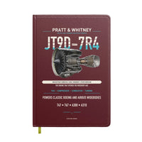 Thumbnail for JT9D-7R4 design on dark red notebook