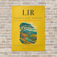 Thumbnail for Guanacaste Airport LIR vertical canvas print - no frame - yellow background