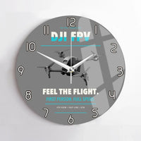 Thumbnail for DJI FPV design on gray no frame wall clock