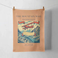 Thumbnail for VINTAGE G4038 - The Mountain Mail - Designed Towels design on orange