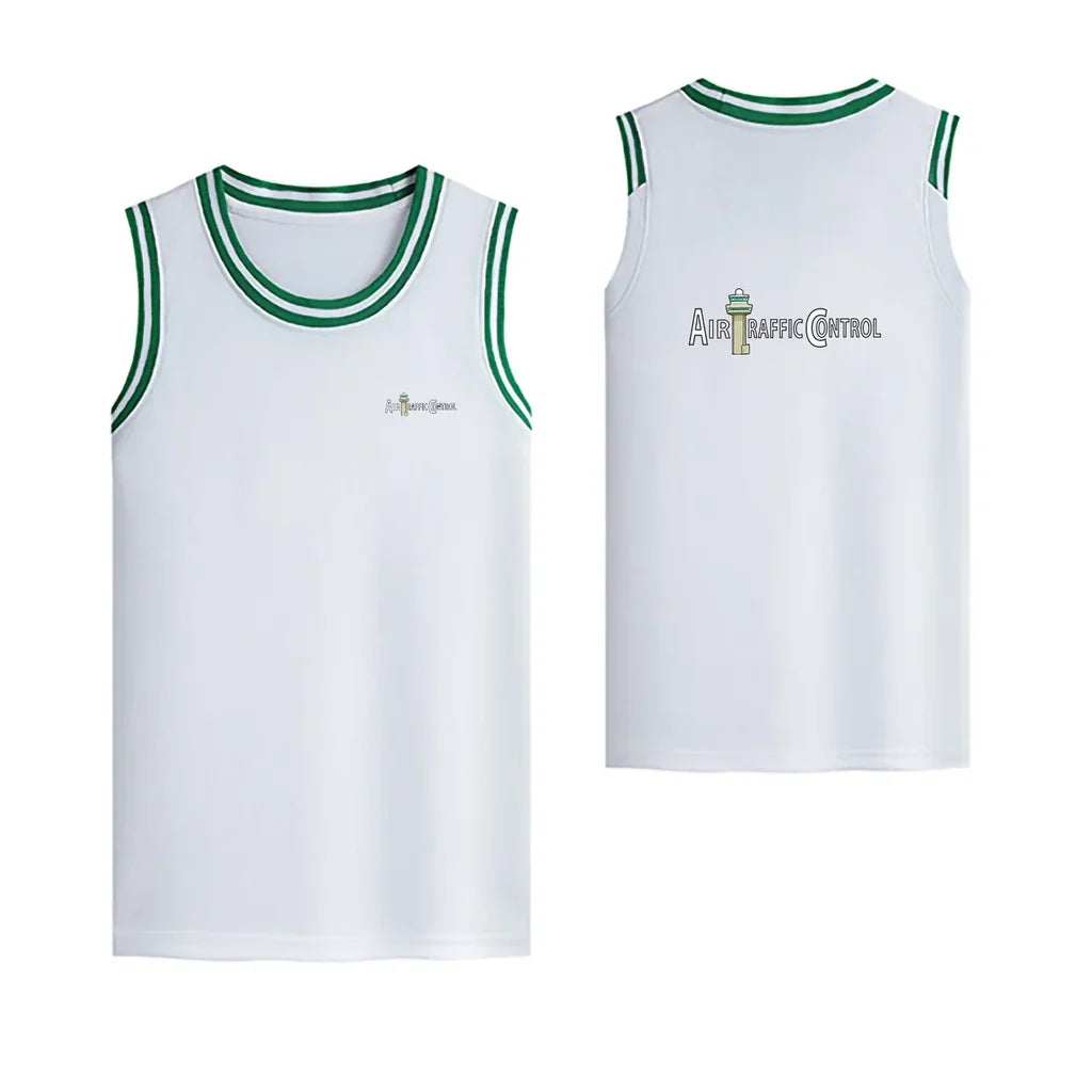 Air Traffic Control Designed Basketball Style Sports Tank Tops - view 12