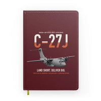 Thumbnail for C-27J Spartan design on dark red notebook