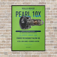 Thumbnail for PEARL 10X vertical canvas print - framed - light green background