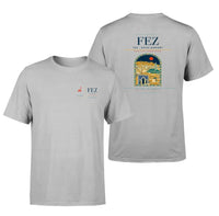 Thumbnail for Fes (FEZ) design printed on light gray double-side t-shirt