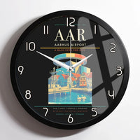 Thumbnail for Aarhus Airport AAR Wall-Clock Framed - Black