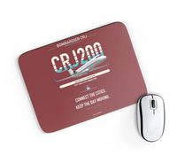 Thumbnail for Bombardier CRJ200 design on dark red rectangle mouse pad