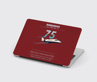 Thumbnail for Bombardier Learjet 75 Liberty design on dark red MacBook case