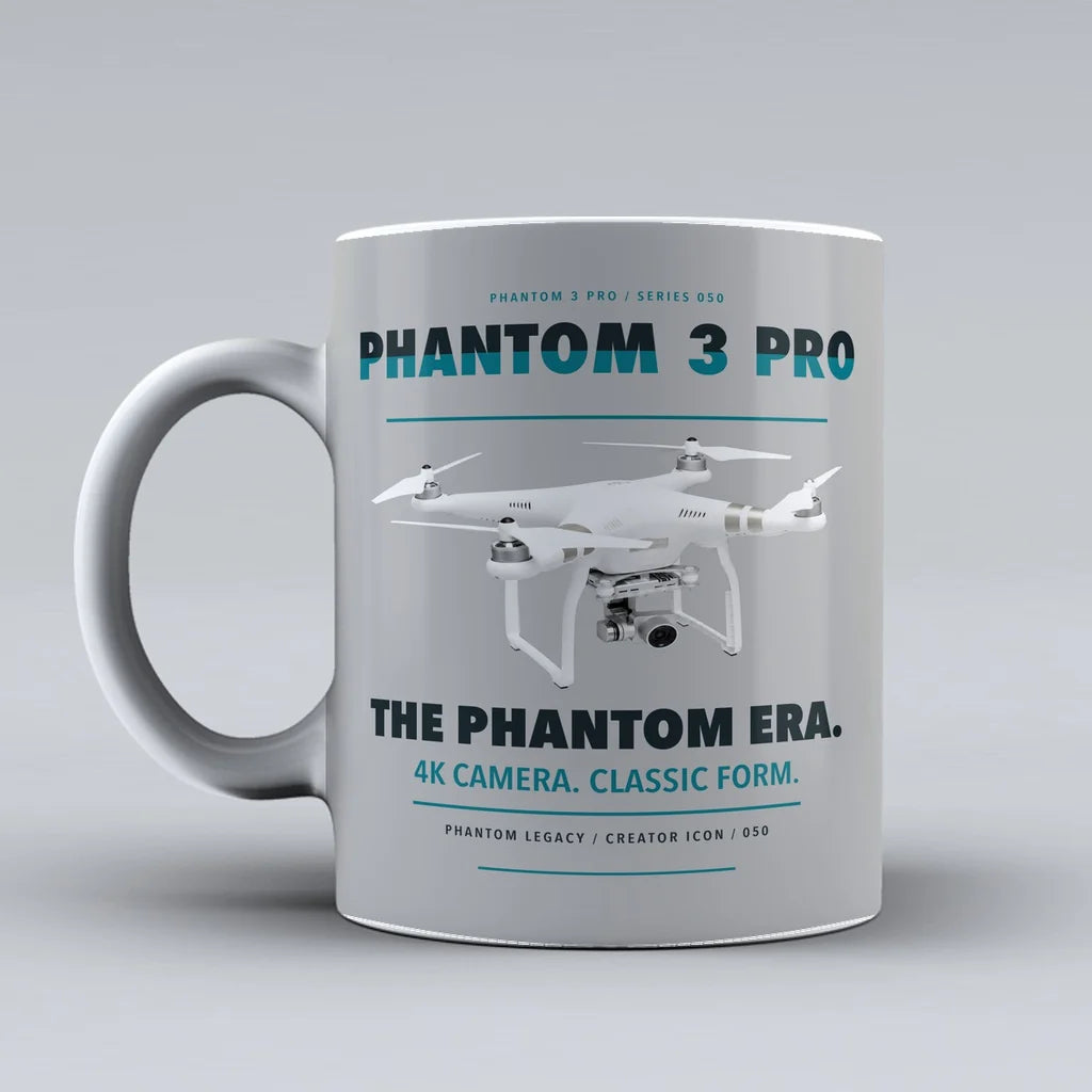 Phantom 3 Professional Mug design on light gray dji