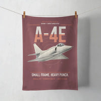 Thumbnail for A-4E Skyhawk design on dark red towel