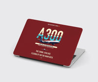 Thumbnail for Airbus A300C4-600 design on dark red MacBook case