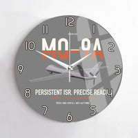 Thumbnail for MQ-9A Reaper design on gray no frame wall clock