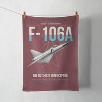 Thumbnail for F-106A Delta Dart design on dark red towel
