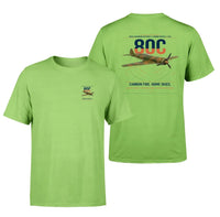 Thumbnail for IAR 80C design on light green t-shirt, double-side print