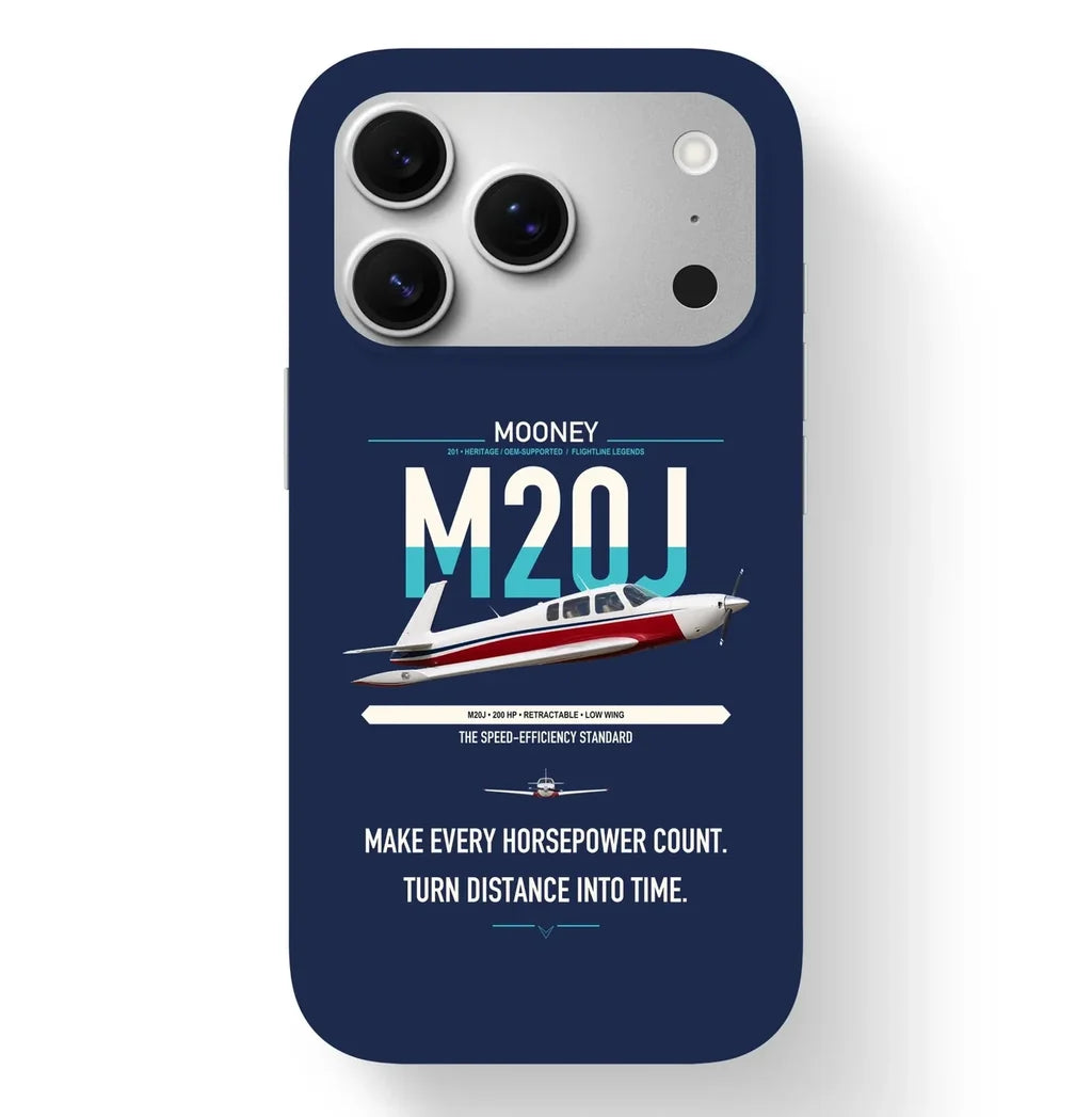Mooney M20J 201 design on navy blue magsafe iphone case, for iPhone 17 Pro