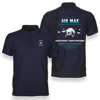 Thumbnail for Percepto Air Max design on navy blue polo