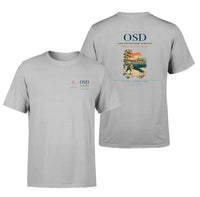 Thumbnail for Are Ostersund Airport (OSD) design printed on light gray double-side t-shirt