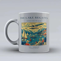Thumbnail for VINTAGE G4039 - The Lake Regatta - Ceramic Mug design on lightgray