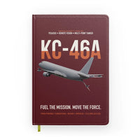 Thumbnail for KC-46A PEGASUS design on dark red notebook