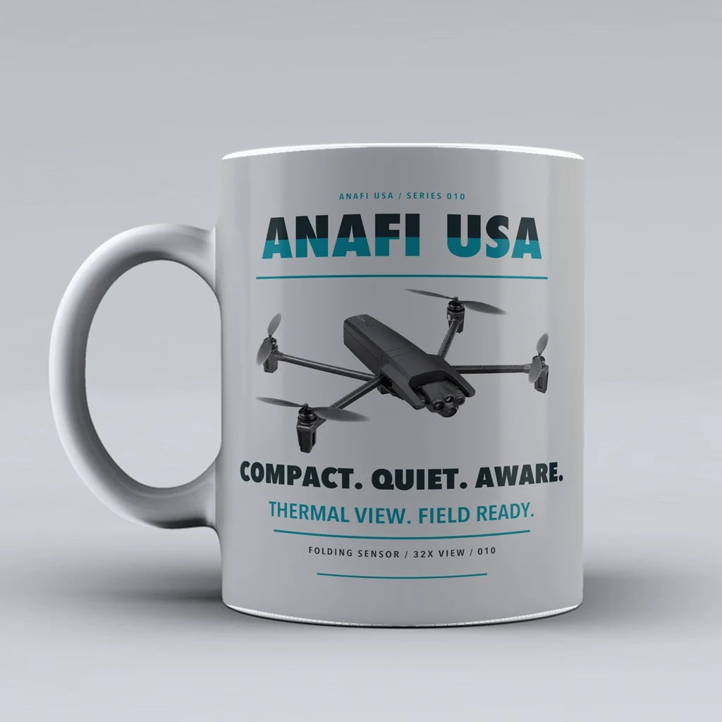 ANAFI USA Mug design on light gray parrot