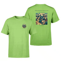 Thumbnail for VINTAGE G4255 - The Holiday Mail Rush - Double-Side T-Shirt design on lightgreen double side t shirt