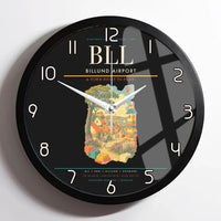 Thumbnail for Billund Airport BLL Wall-Clock Framed - Black