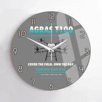 Thumbnail for DJI Agras T100 design on gray no frame wall clock