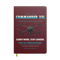 Thumbnail for Draganfly Commander 3XL design on dark red notebook