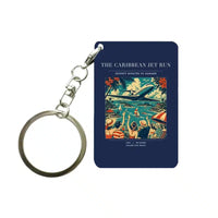 Thumbnail for VINTAGE G4122 - The Caribbean Jet Run - Designed Key Chain design on navyblue