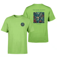 Thumbnail for VINTAGE G4062 - The Fjord Station - Double-Side T-Shirt design on lightgreen double side t shirt