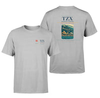Thumbnail for Trabzon Airport (TZX) design printed on light gray double-side t-shirt