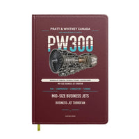 Thumbnail for PW300 design on dark red notebook