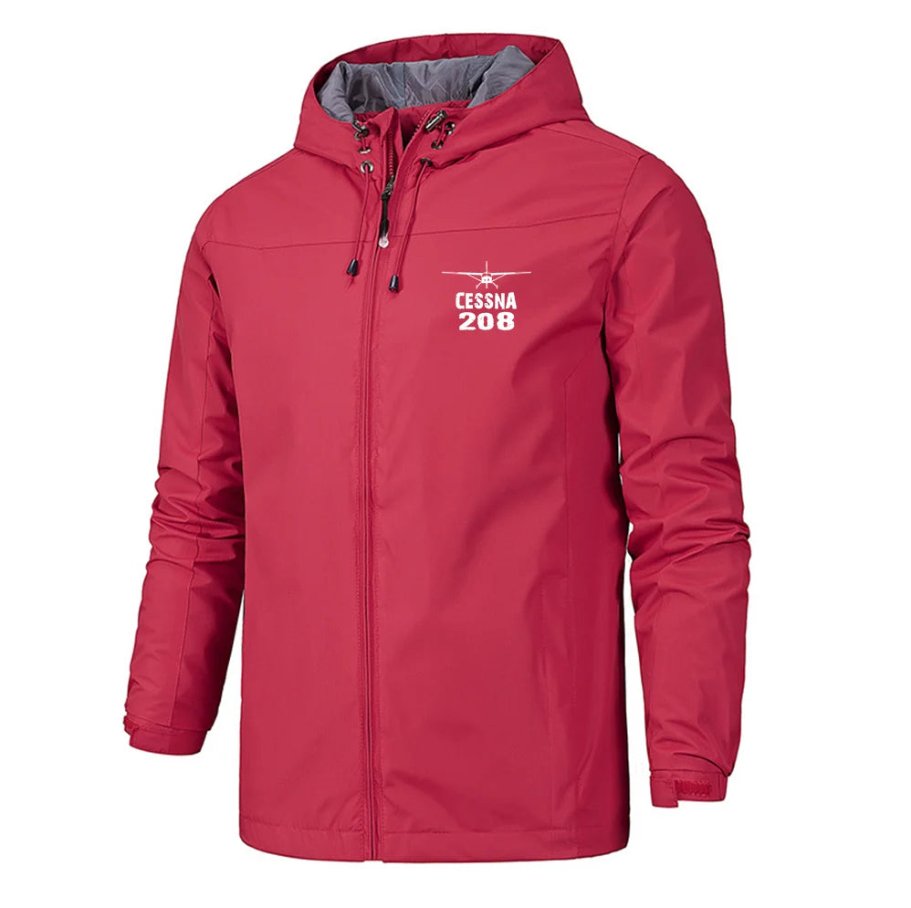 Cessna 208 & Plane Designed Rain Jackets & Windbreakers - view 12