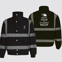 Thumbnail for Student Pilot (Helicopter) Designed Reflective Winter Jackets - view 12