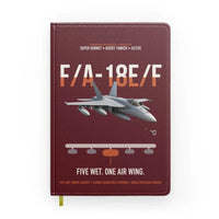 Thumbnail for F A-18E F Buddy Tanker design on dark red notebook