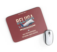 Thumbnail for Airbus A300-600ST BelugaST design on dark red rectangle mouse pad