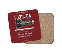 Thumbnail for FJ33-5A design on dark red 1 piece coaster