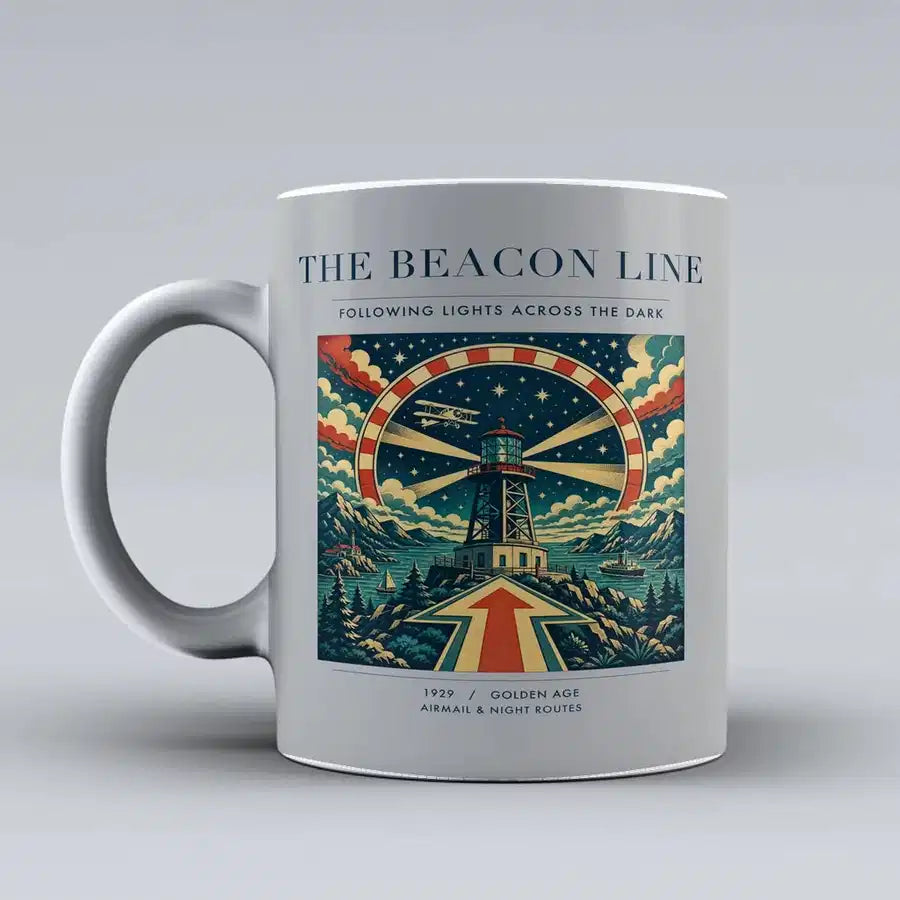 VINTAGE G4147 - The Beacon Line - Ceramic Mug design on lightgray