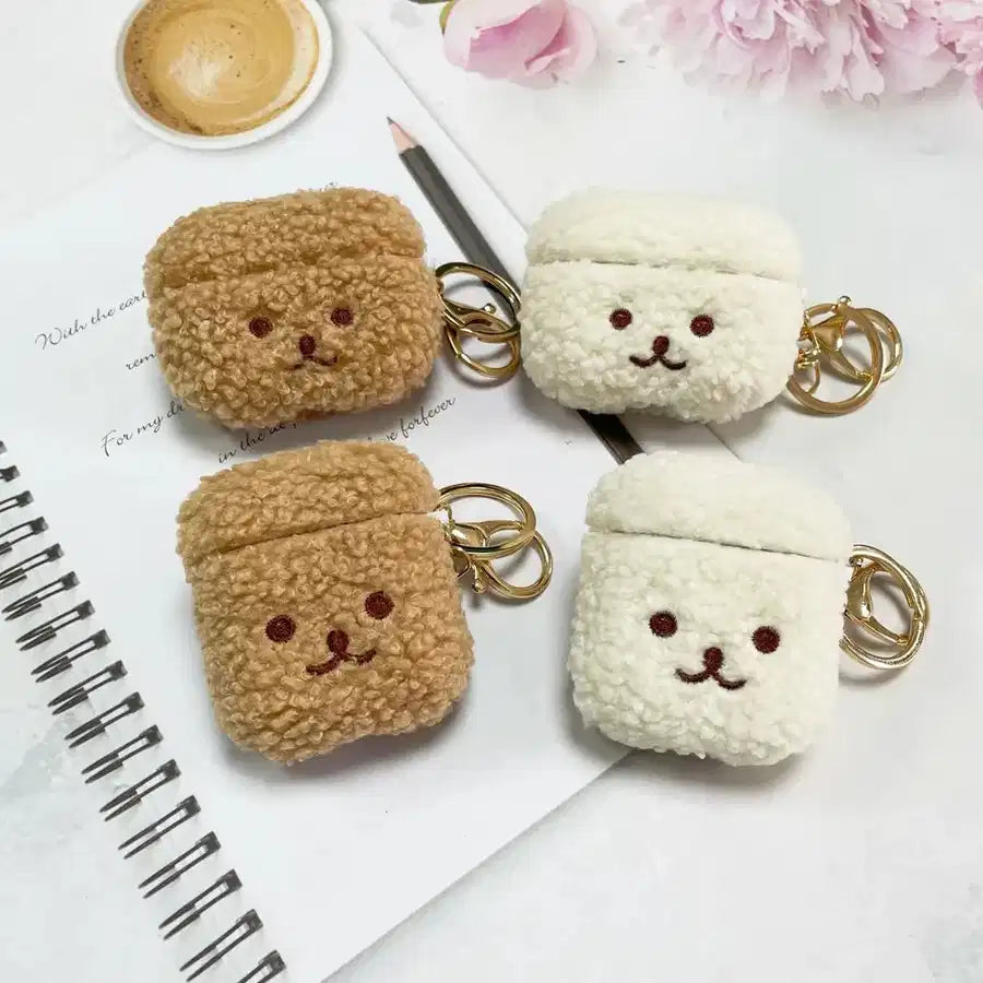 AirPods case with Adorable Fuzzy AirPods Cover: DIY Pattern, graphic on the lid — view 13