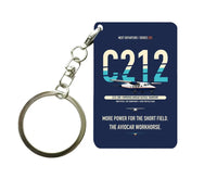 Thumbnail for CASA C-212-200 Aviocar Key Chain design on navy blue key chain