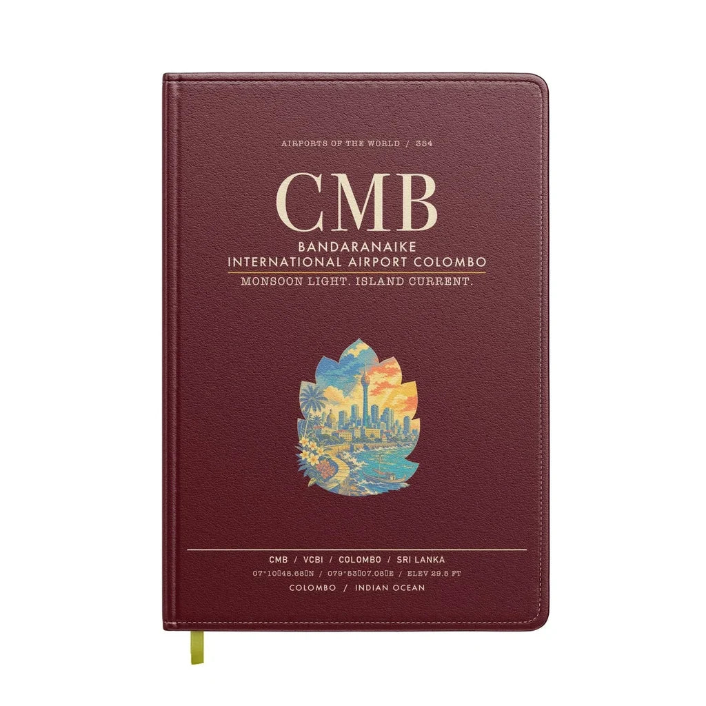 Bandaranaike International Airport Colombo CMB - Dark Red