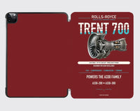 Thumbnail for TRENT 700 design on dark red ipad tablet case