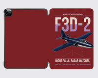 Thumbnail for F3D-2 Skyknight design on dark red ipad tablet case