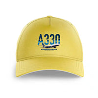 Thumbnail for Airbus A330-200 design on yellow printed hat