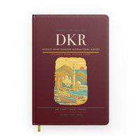 Thumbnail for Leopold Sedar Senghor International Airport (DKR) design on dark red notebook