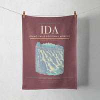 Thumbnail for Idaho Falls Regional Airport (IDA) design on dark red towel