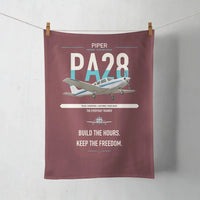 Thumbnail for Piper PA-28 Cherokee design on dark red towel