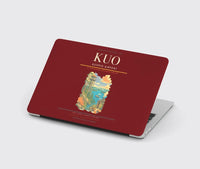 Thumbnail for Kuopio Airport (KUO) design on dark red MacBook case