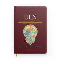Thumbnail for Chinggis Khaan International Airport (ULN) design on dark red notebook