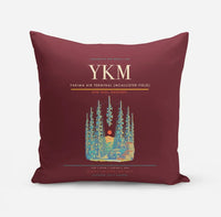 Thumbnail for Yakima Air Terminal (McAllister Field) (YKM) design on dark red pillow